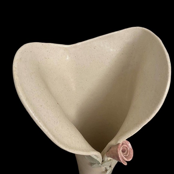 Vintage Palm Pottery, Collison Signed Pastel Calla Lily Vase 15” Tall EUC - Picture 6 of 9